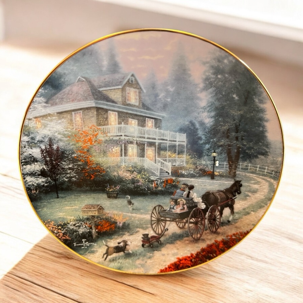 Thomas Kinkade “A Carriage Ride Home” Plate